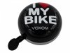 Dzwonek rowerowy Voxom KL17 — czarny — I love my bike